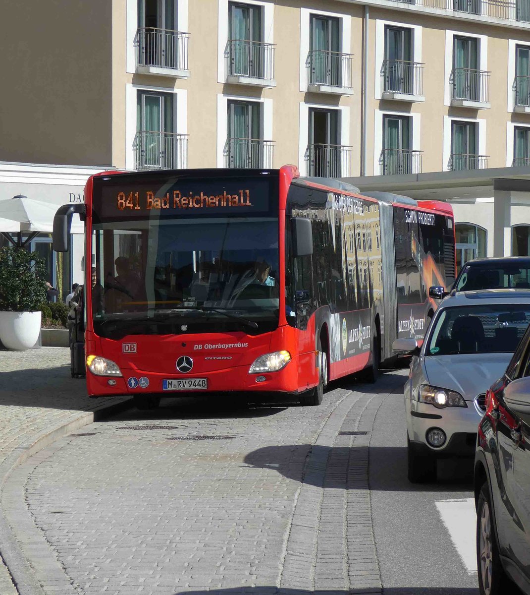 MB Citaro von Oberbayernbus unterwegs im April 2019 in Berchtesgaden