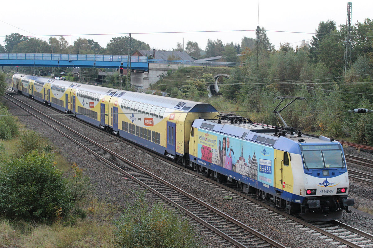 ME 146-02 auf den Weg nach Hamburg. Tostedt den 24.09.2017