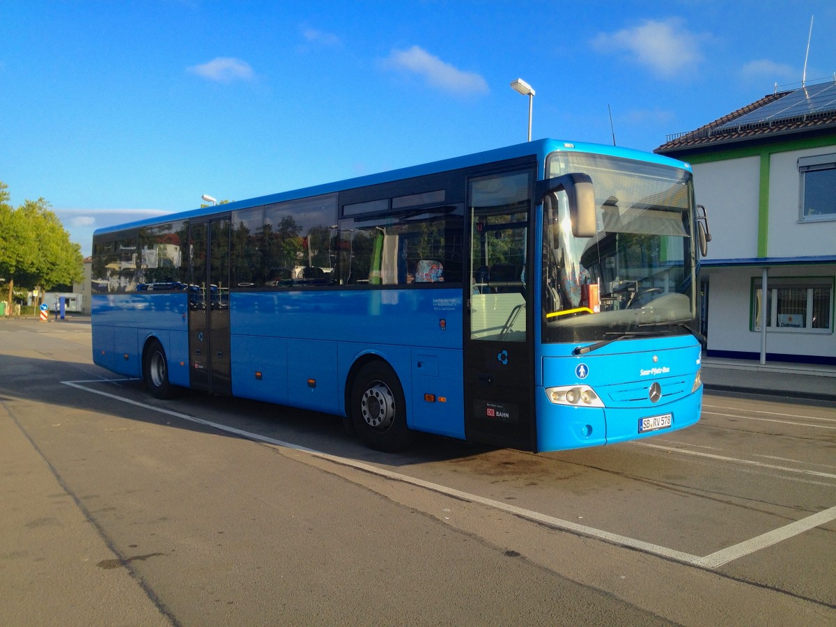 Mercedes-Benz Intouro (SB-RV 578) von Saar-Pfalz-Bus. Baujahr 2007, aufgenommen am 03.09.2014.