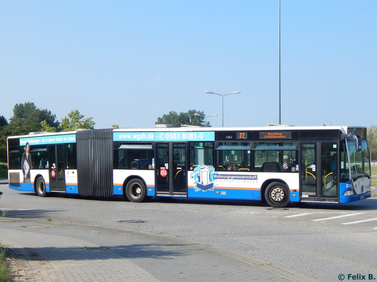 Mercedes Citaro I der Rostocker Straßenbahn AG in Rostock.