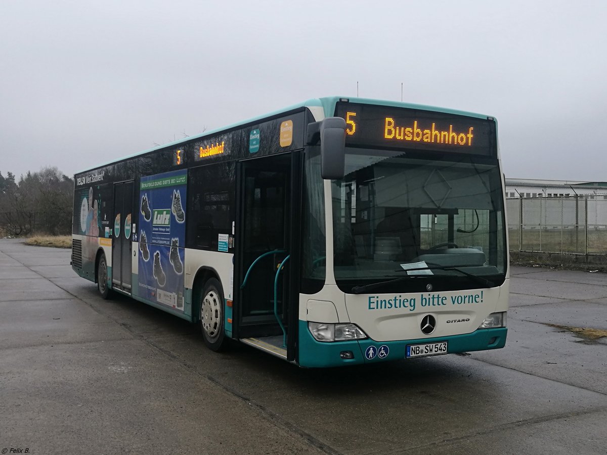 Mercedes Citaro II der Neubrandenburger Verkehrsbetriebe in Neubrandenburg.