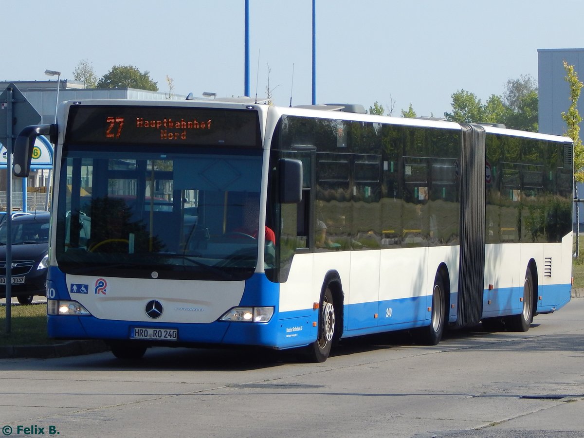 Mercedes Citaro II der Rostocker Straßenbahn AG in Rostock.