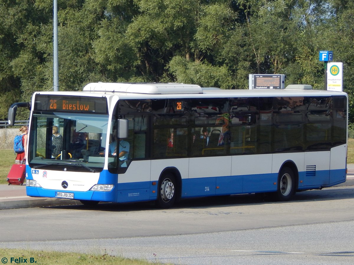 Mercedes Citaro II der Rostocker Straßenbahn AG in Rostock.