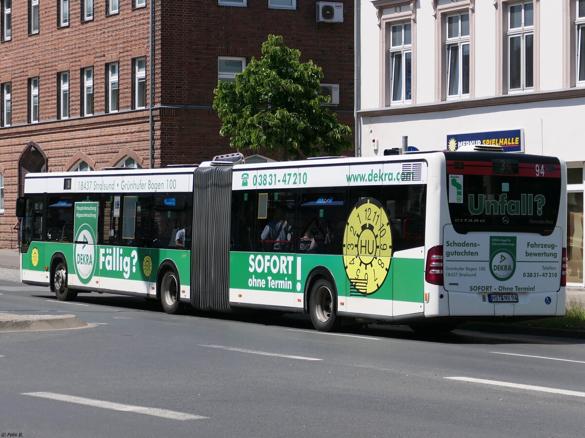 Mercedes Citaro II der VVR in Stralsund.