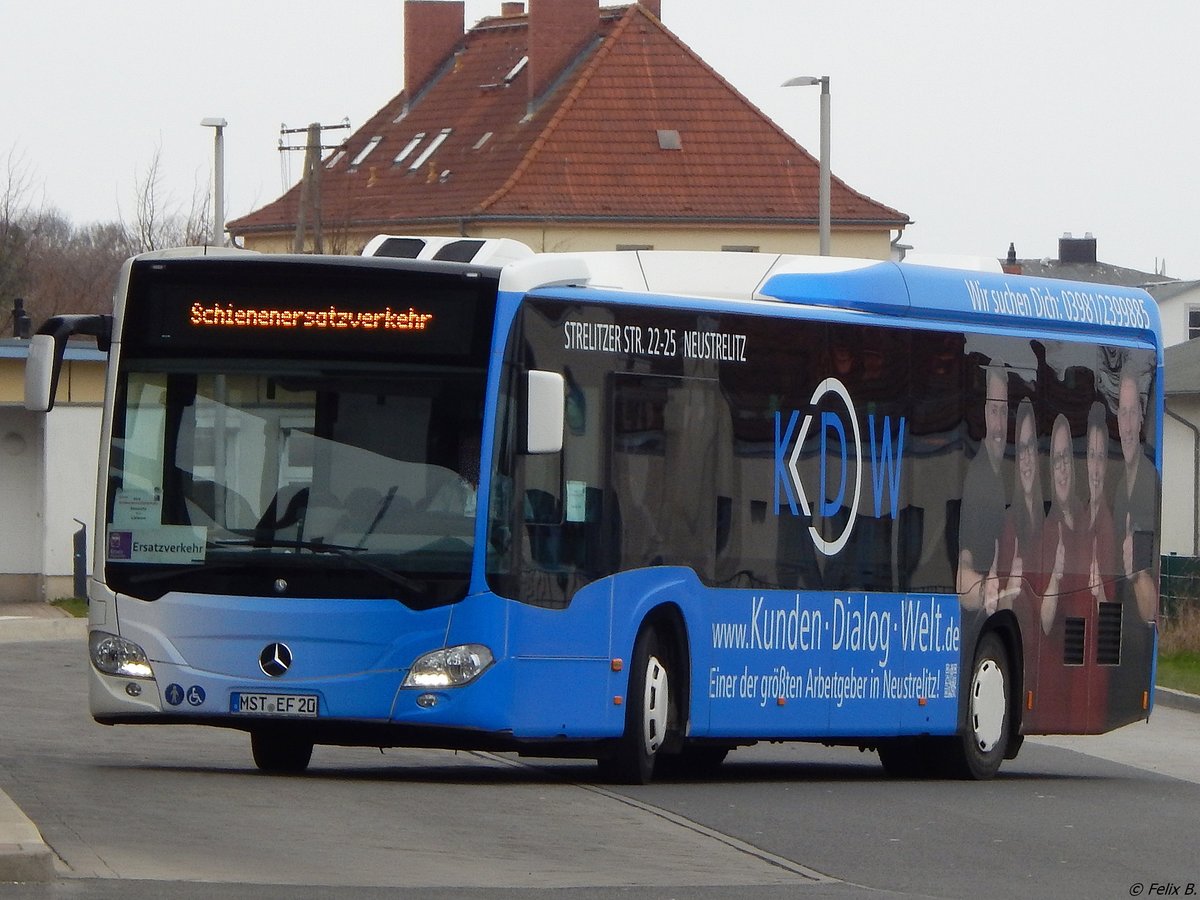 Mercedes Citaro III von Becker-Strelitz Reisen aus Deutschland in Sassnitz.