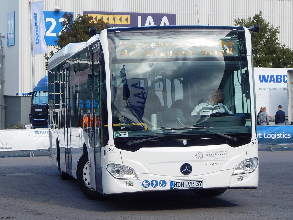 Mercedes Citaro III mit MirrorCam der Verkehrsbetriebe Nordhausen in Hannover am der IAA.