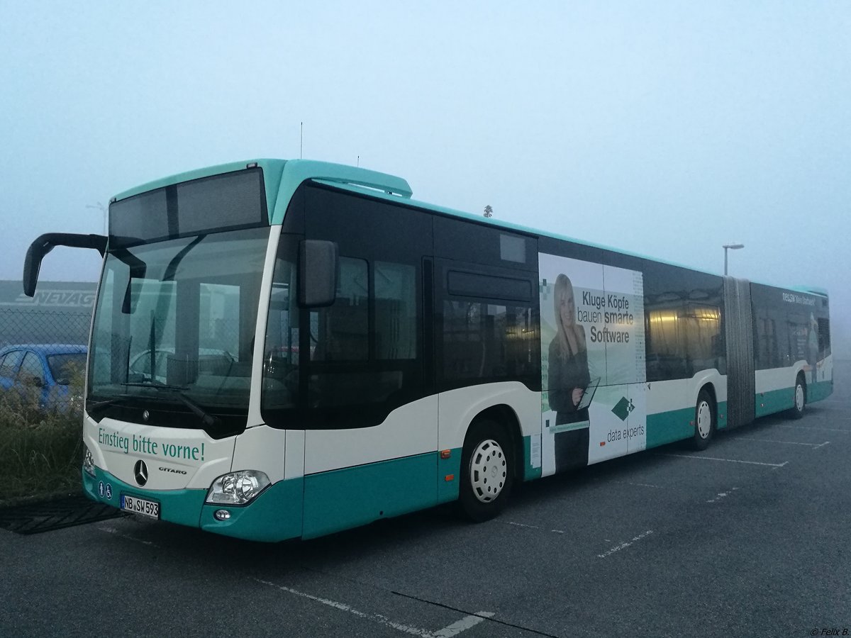 Mercedes Citaro III der Neubrandenburger Verkehrsbetriebe in Neubrandenburg.