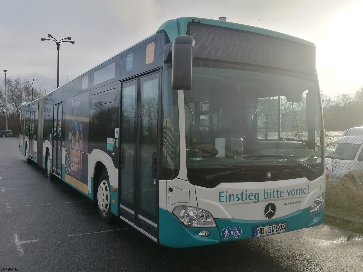 Mercedes Citaro III der Neubrandenburger Verkehrsbetriebe in Neubrandenburg.