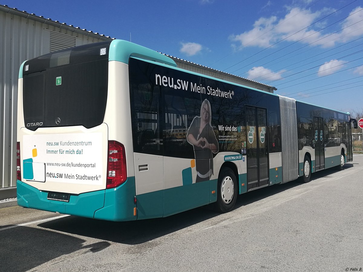 Mercedes Citaro III der Neubrandenburger Verkehrsbetriebe in Neubrandenburg.