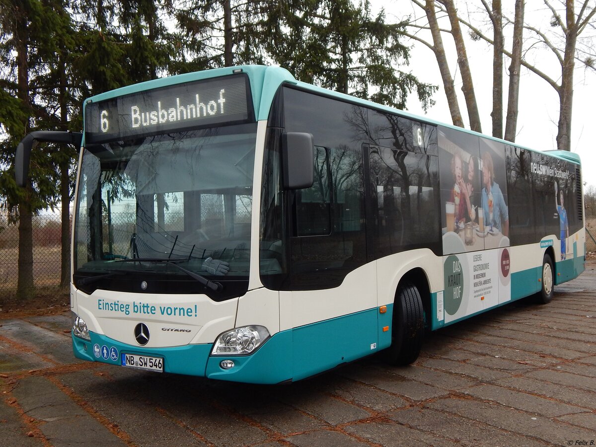 Mercedes Citaro III der Neubrandenburger Verkehrsbetriebe in Neubrandenburg. 