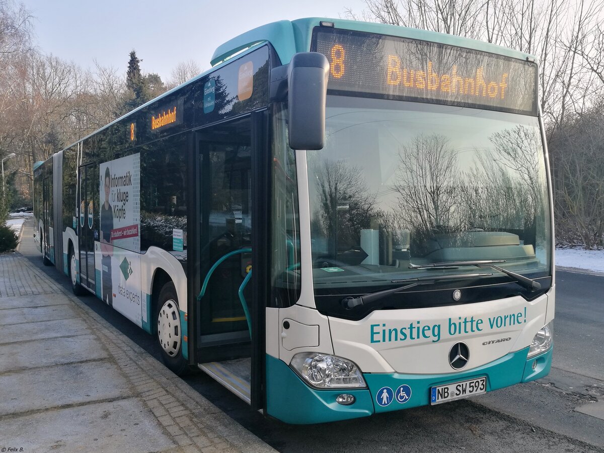 Mercedes Citaro III der Neubrandenburger Verkehrsbetriebe in Neubrandenburg.