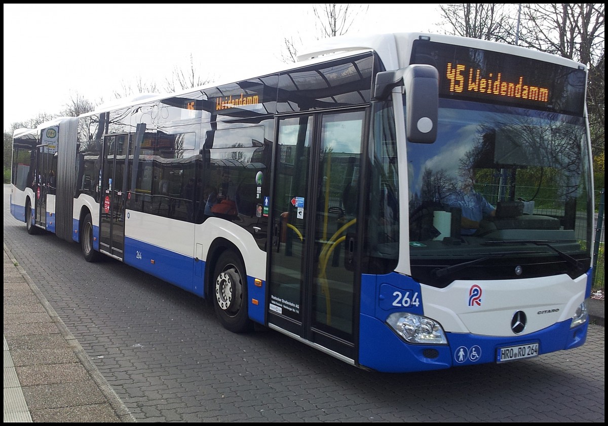 Mercedes Citaro III der Rostocker Straenbahn AG in Rostock.