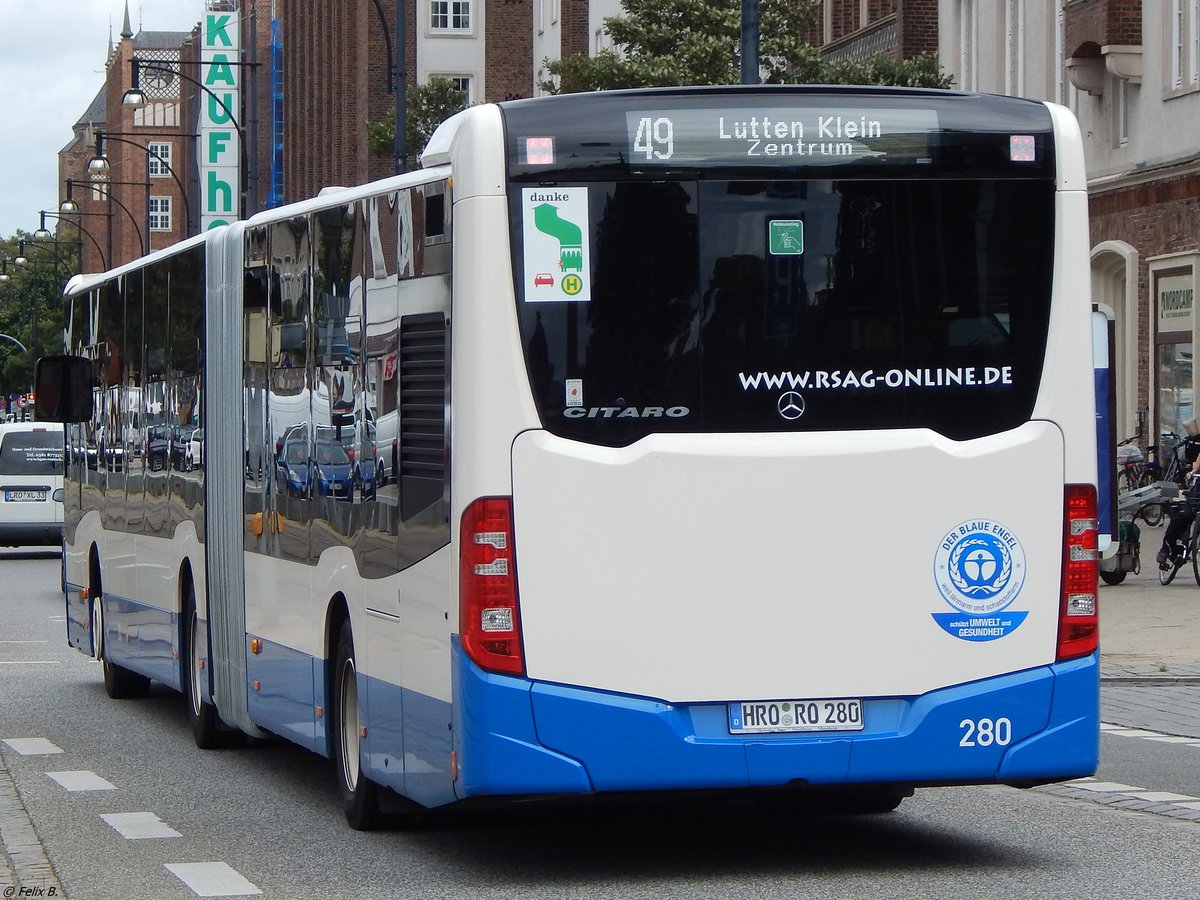 Mercedes Citaro III der Rostocker Straßenbahn AG in Rostock.