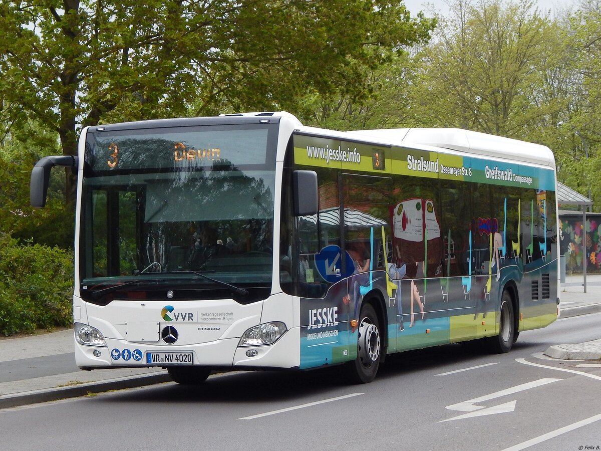 Mercedes Citaro III der VVR in Stralsund. 