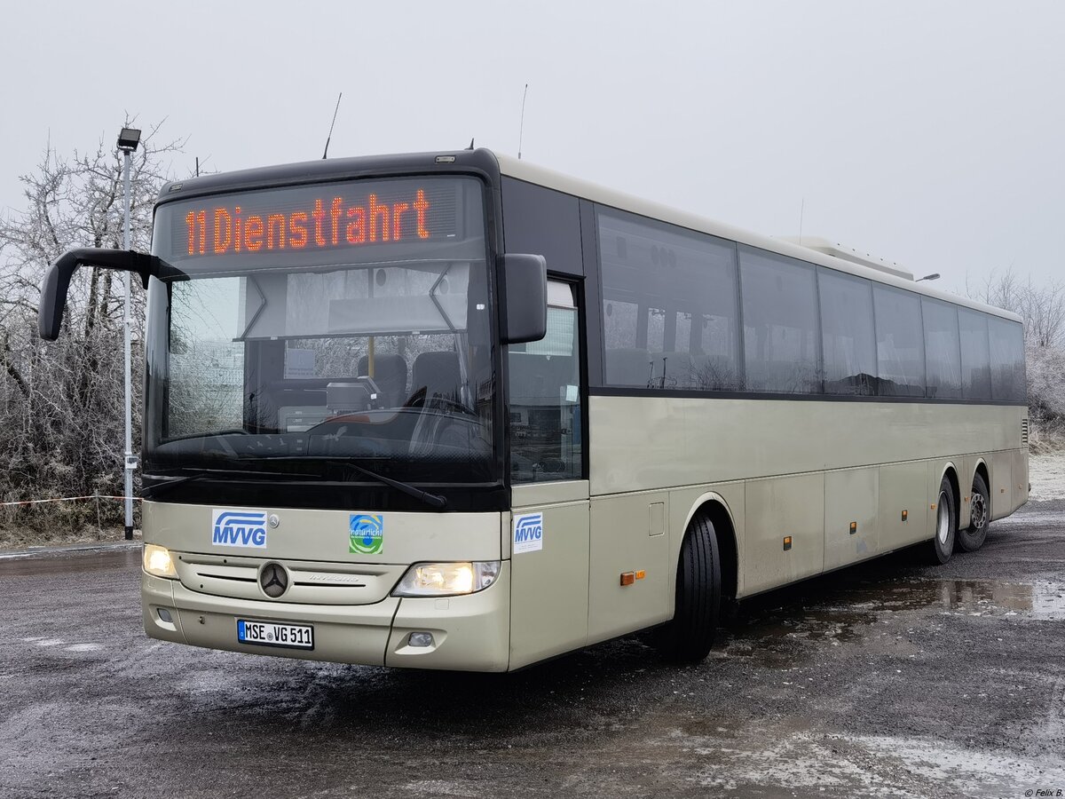 Mercedes Integro der MVVG (ex ÖBB-Postbus) in Röbel. 