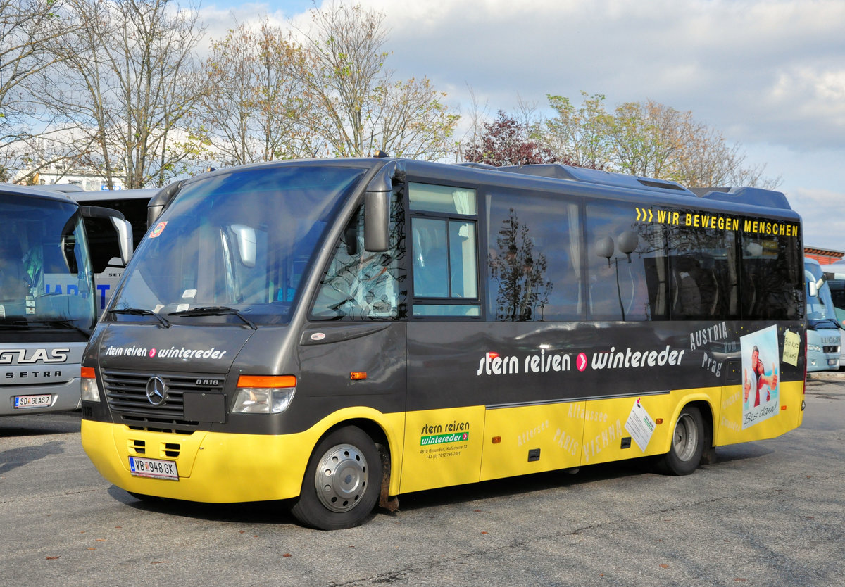 Mercedes O 818 von Stern Reisen > Wintereder aus Ober�sterreich in Krems gesehen.