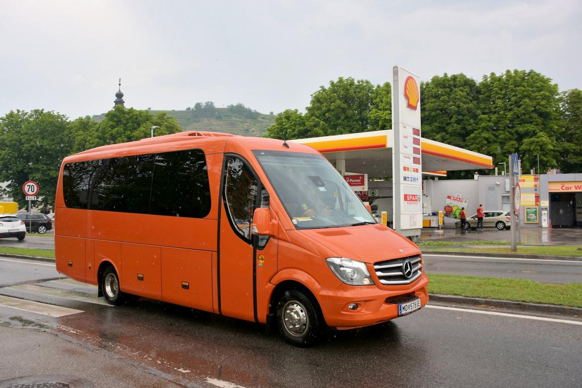 Mercedes Sprinter aus Mdling bei Wien 2018 in Krems.