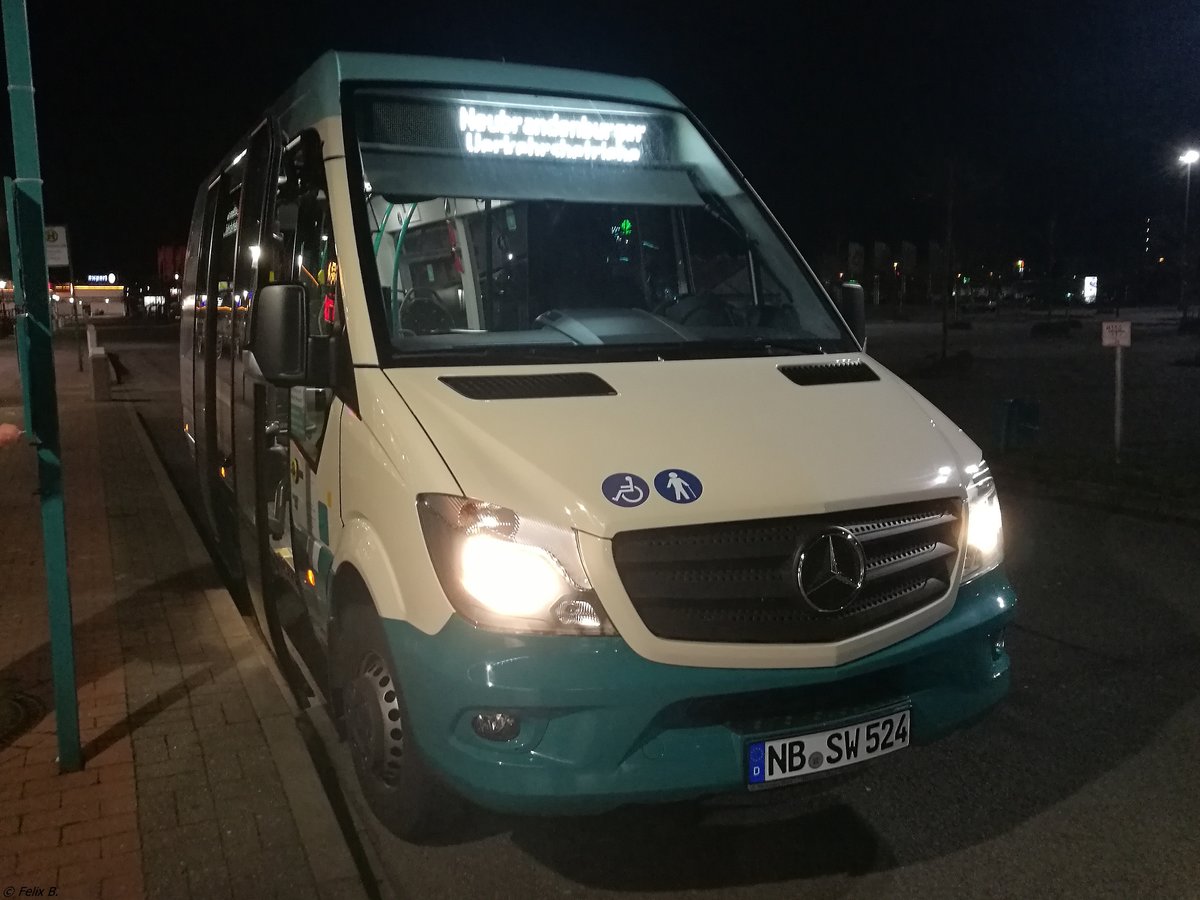 
Mercedes Sprinter der Neubrandenburger Verkehrsbetriebe in Neubrandenburg.