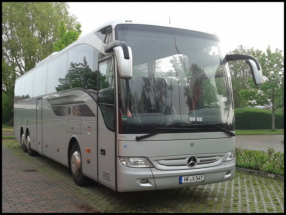 Mercedes Tourismo von Fritz Pieper aus Deutschland in Bergen.