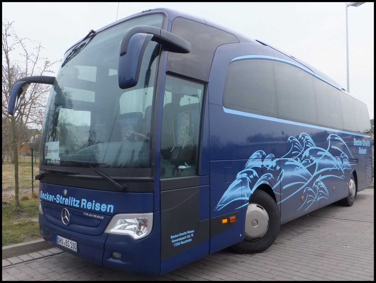 Mercedes Travego von Becker-Strelitz Reisen aus Deutschland in Bergen.