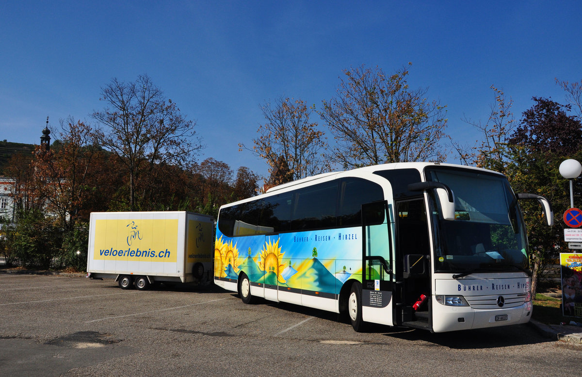 Mercedes Travego von B�hrer Reisen aus der CH in Krems.