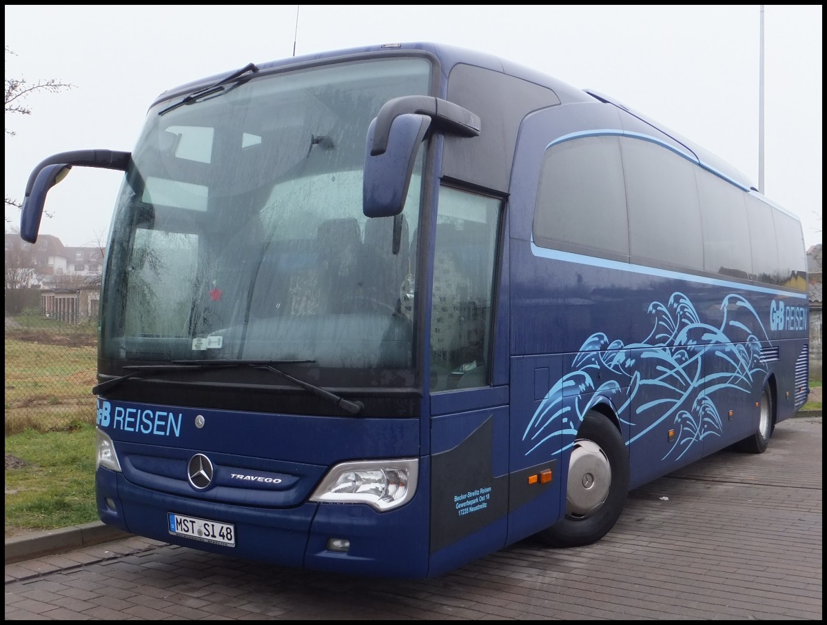 Mercedes Travego von GFB-Reisen aus Deutschland in Bergen.