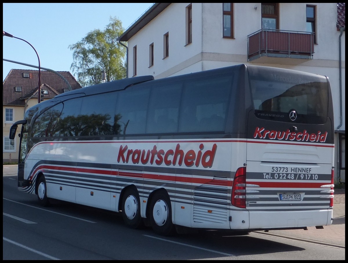 Mercedes Travego von Krautscheid aus Deutschland in Bergen.