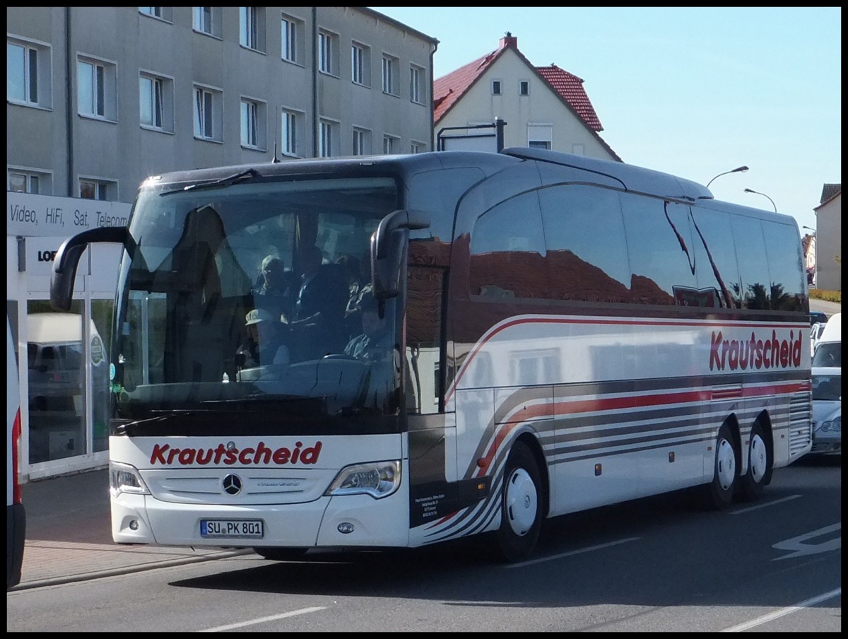 Mercedes Travego von Krautscheid aus Deutschland in Bergen.