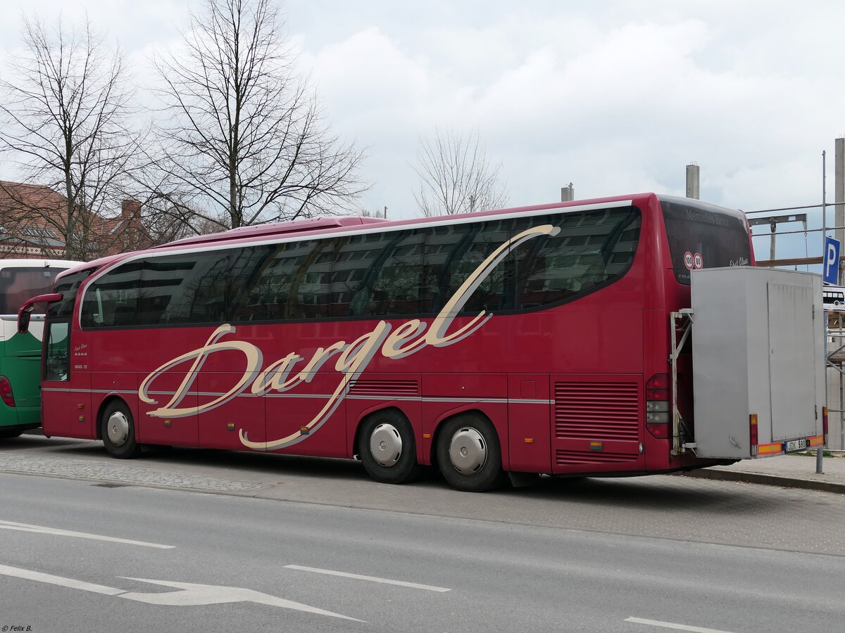 Mercedes Travego von Vilnesa (ex Dargel/D) aus Litauen in Neubrandenburg.