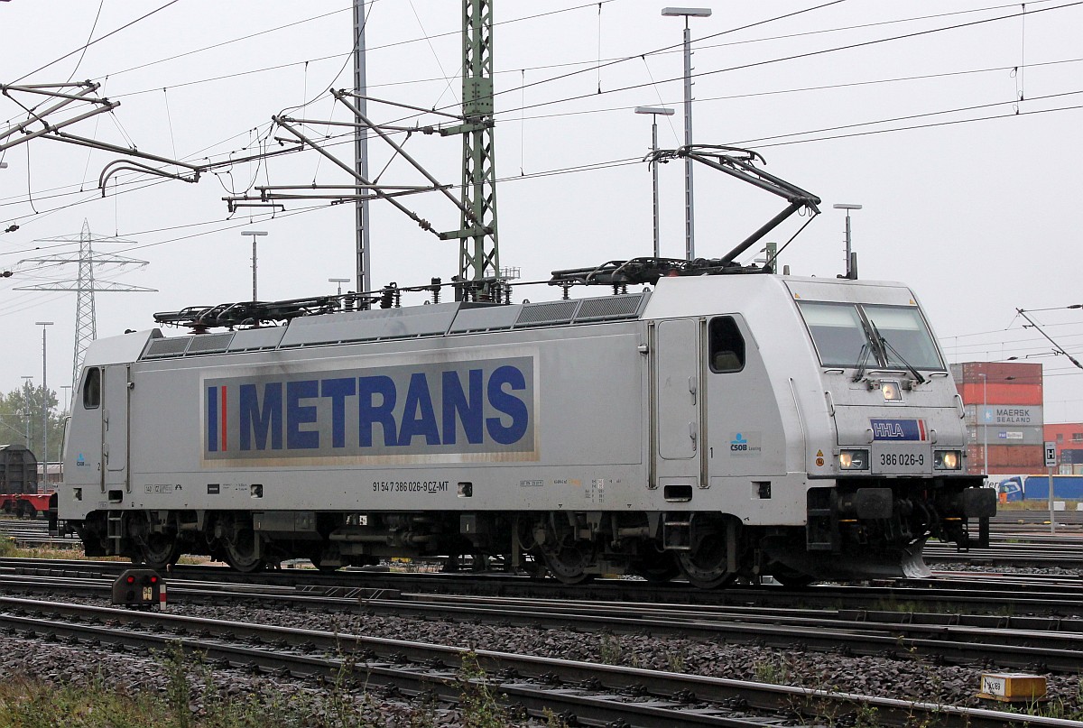 Metrans 386 026-9(REV/BTK/25.01.7) Altenwerder/Waltershof 12.09.18