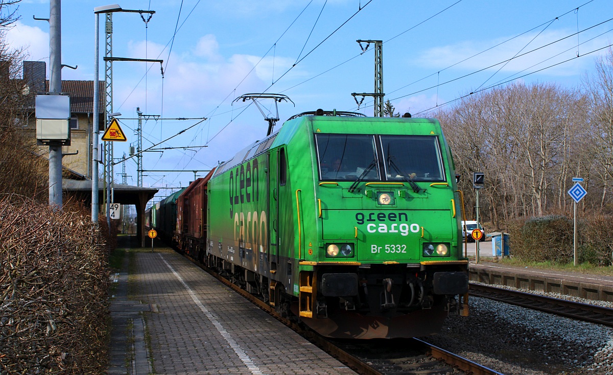 Mit einem freundlichen  Mp  fuhr GC Br 5332 mit einem Gz durch Jbek gen Sden. 15.03.2022