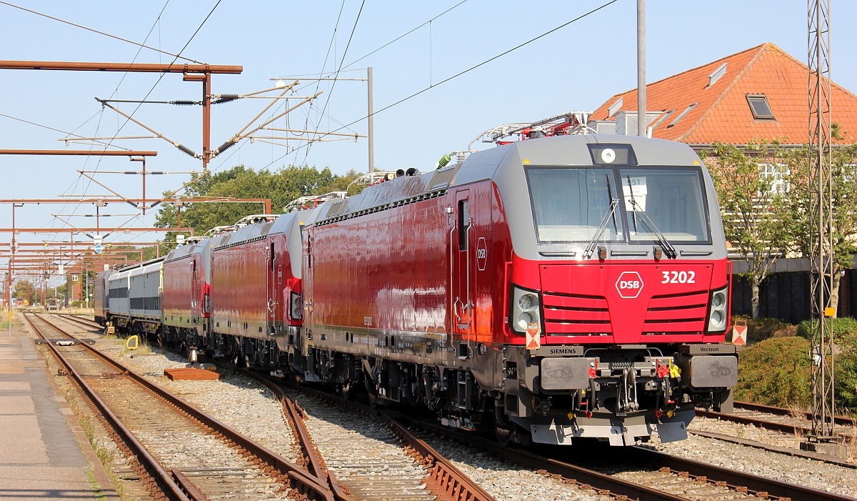 Mit Hectorrail 241.010 ging es dann auf Richtung Kopenagen. Padborg 14.09.2020