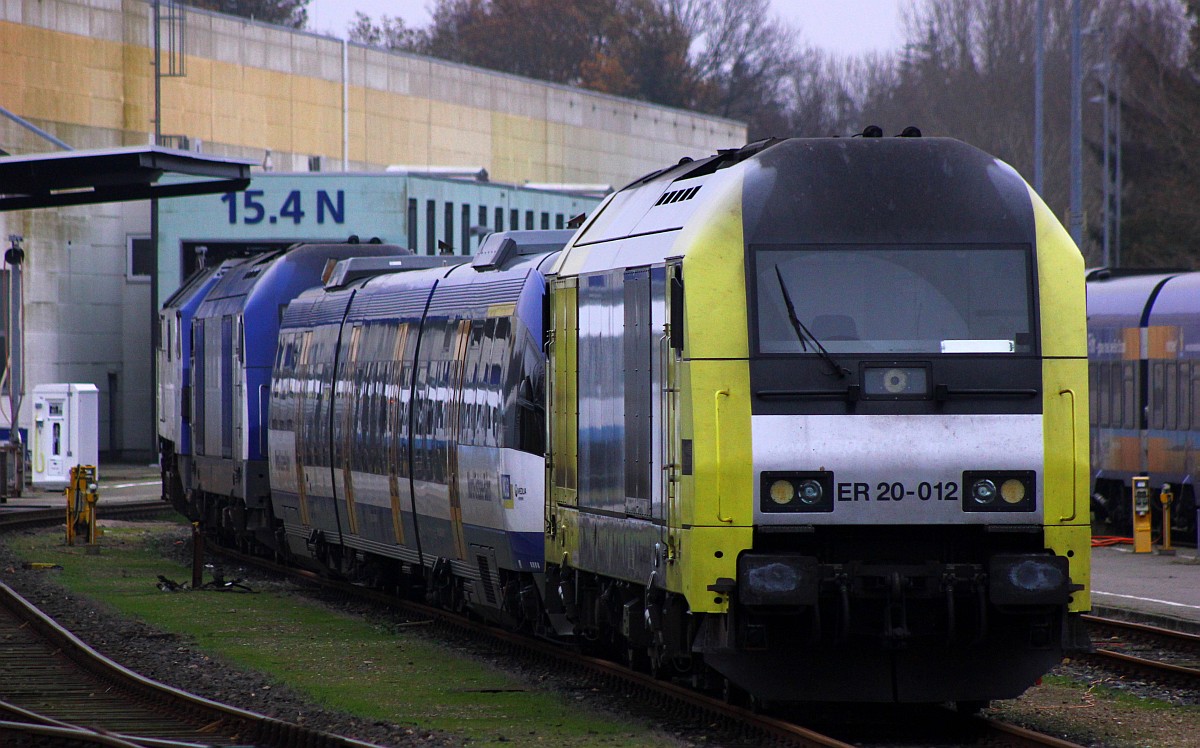 MRCE/NOB ER 20-012 abgestellt im Bw Husum. 11.11.15