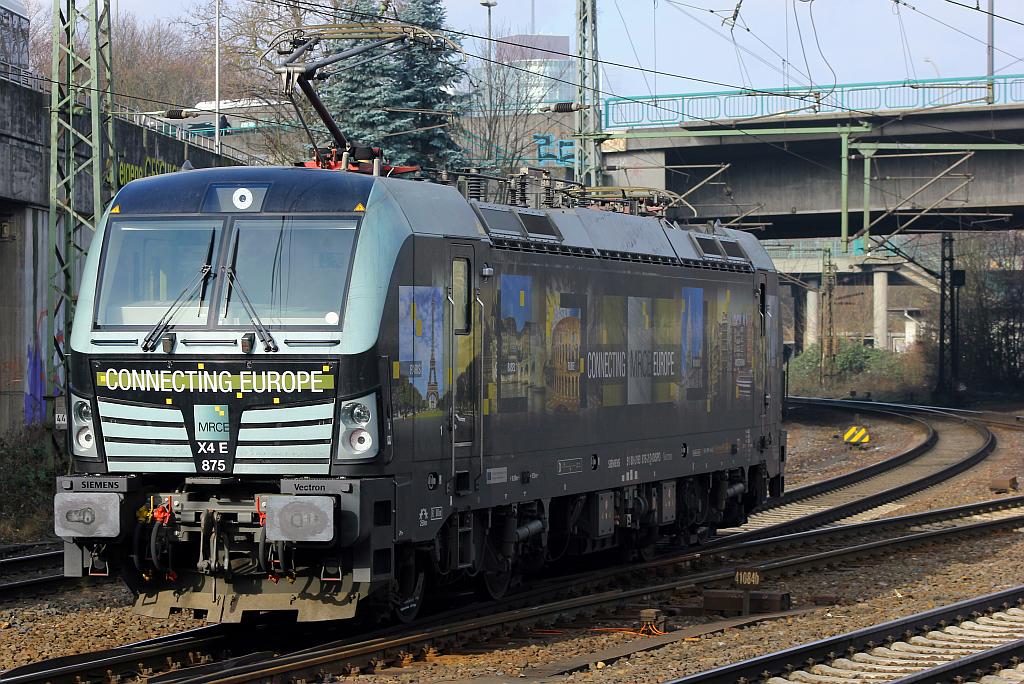 MRCE/RTB 6193 875-2  Connecting Europe  in Hamburg-Harburg auf dem Weg in den Hamburger Hafen. 12.02.2016