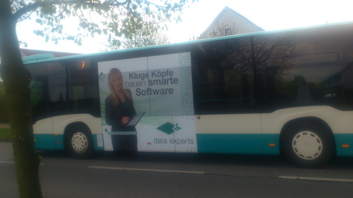 ......NB SW 593 hier das Traffic Board vom dichten wo er Werbung f�r eine Software Firma macht