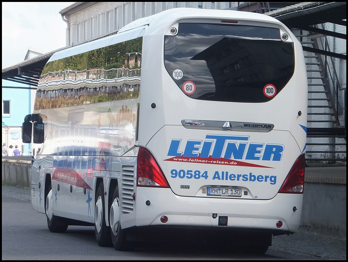 Neoplan Cityliner von Leitner aus Deutschland im Stadthafen Sassnitz.