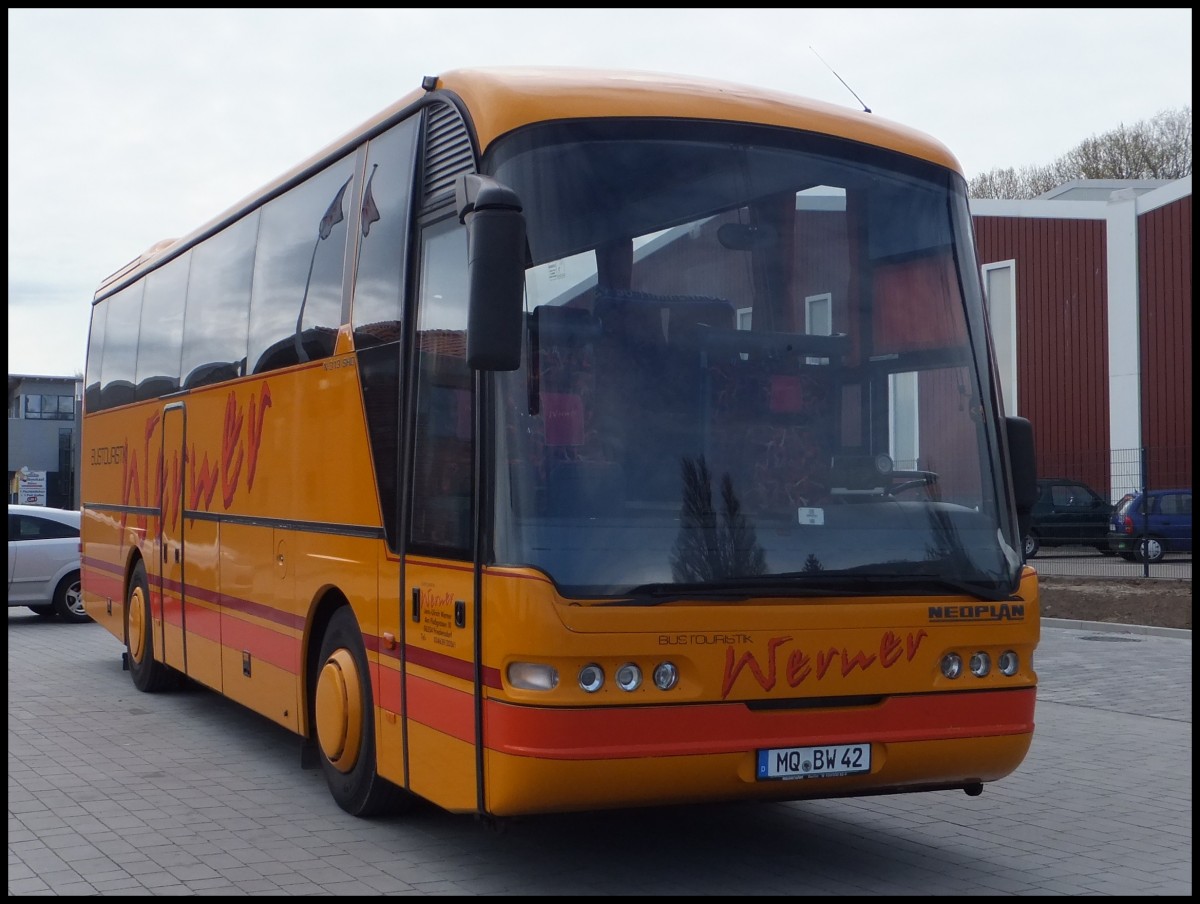 Neoplan Euroliner von Bustouristik Werner aus Deutschland im Stadthafen Sassnitz.