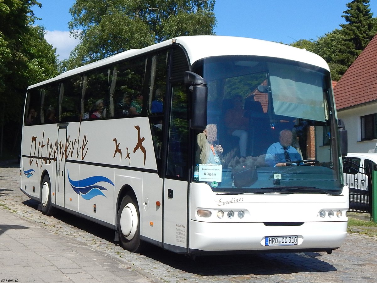 Neoplan Euroliner von Ostseeperle aus Deutschland in Sassnitz.