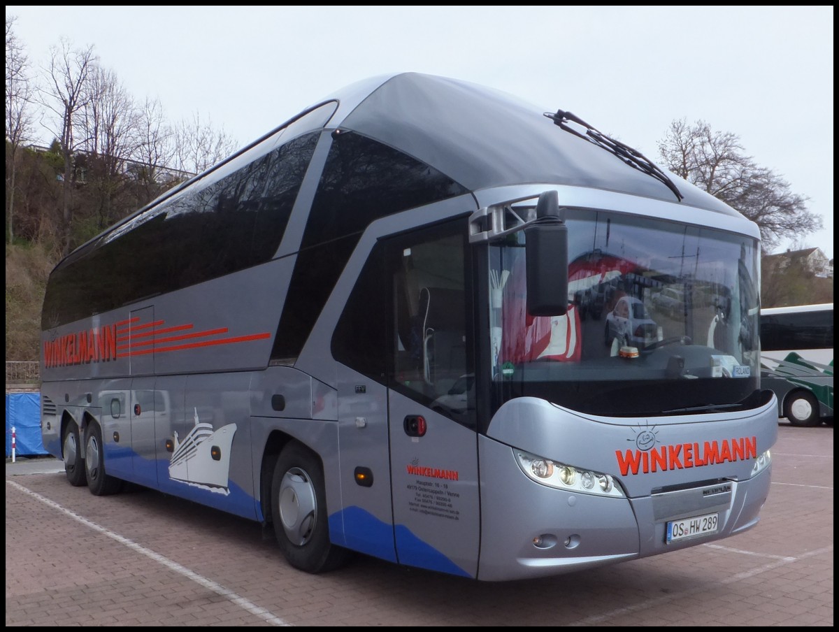 Neoplan Starliner von Winkelmann aus Deutschland im Stadthafen Sassnitz.hafen Sassnitz.and im Stadthafen Sassnitz.