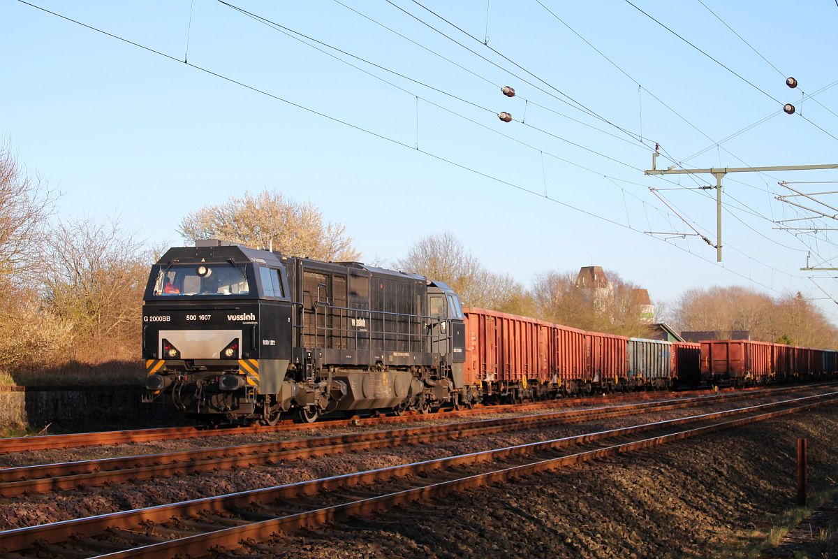 Northrail 272 406 stellt Düngerleerzug zusammen Jübek 23.03.2020