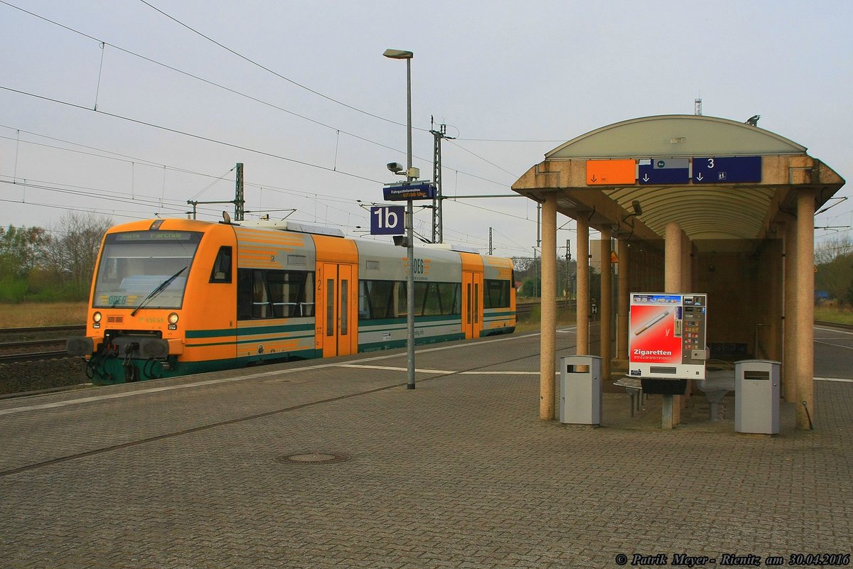 ODEG VT 650.69 als RB 14 nach Parichm am 30.04.2016 in Hagenow Land