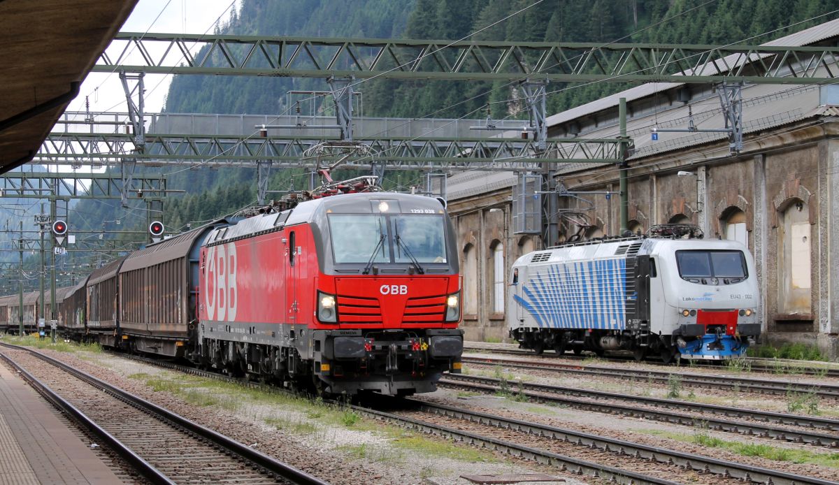 BB 1293 038 und RTC EU43-002 Einf. Brenner 18.07.2019