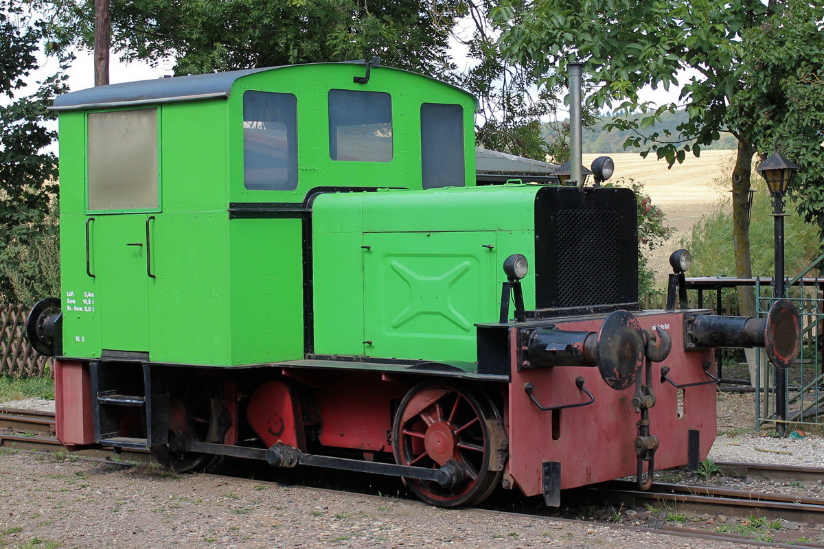 O&K Typ 2D, Baujahr 1942 am 21.08.2019 im Museumsbahnhof Almstedt - Segeste.