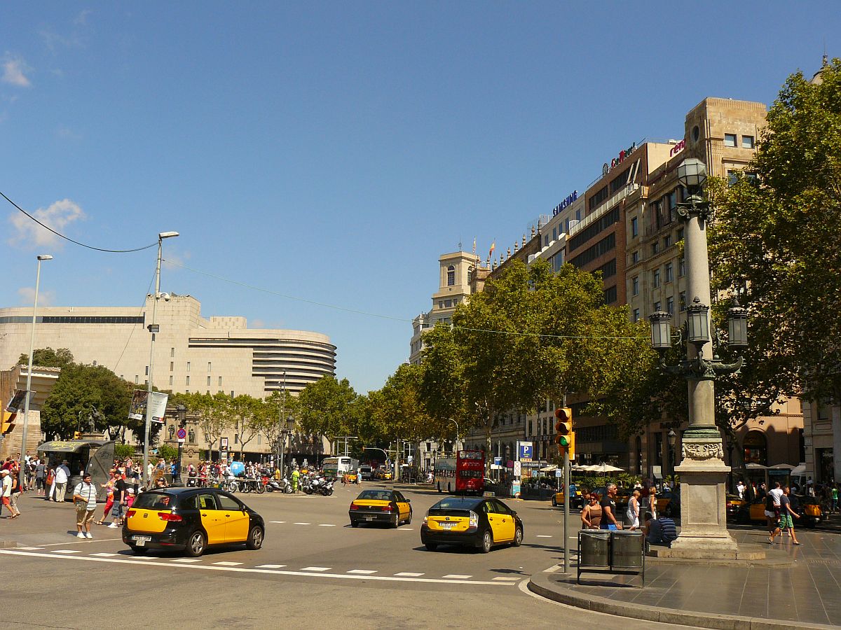 Plaa de Catalunya, Barcelona 04-09-2013.