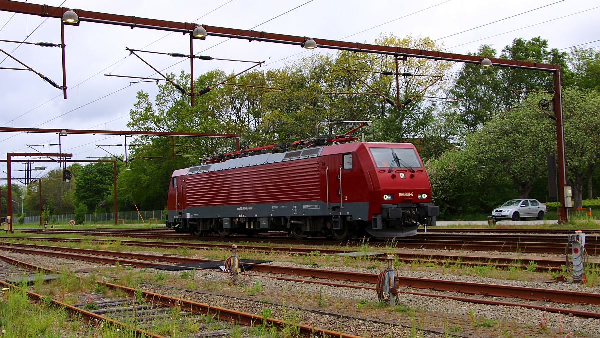 PRESS 189 800-6 auf Rangierfahrt im Bhf Pattburg. 13.05.2022 II