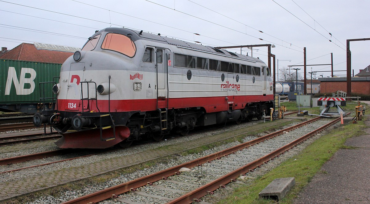 Railcare/Sweden Litra MY 1134, 9286 0001 134-2 abgestellt in Pattburg. 02.03.2019