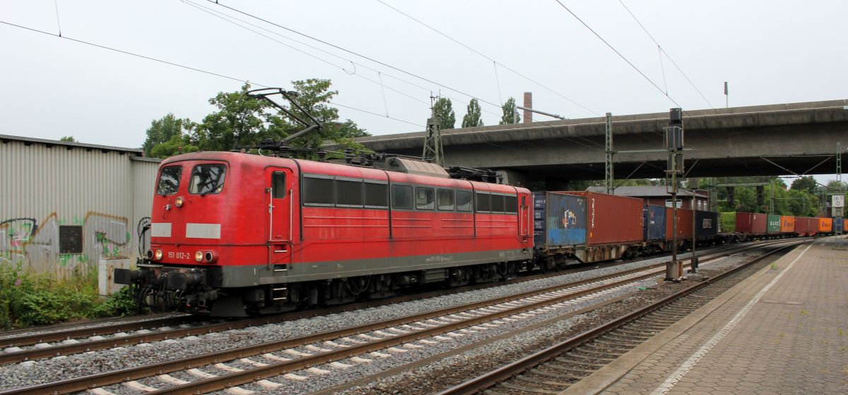 Railpool 151 012-2(REV/LD X/29.07.11,Verl/EOB 9/29.07.19) Bhf HH-Harburg 06.07.2019