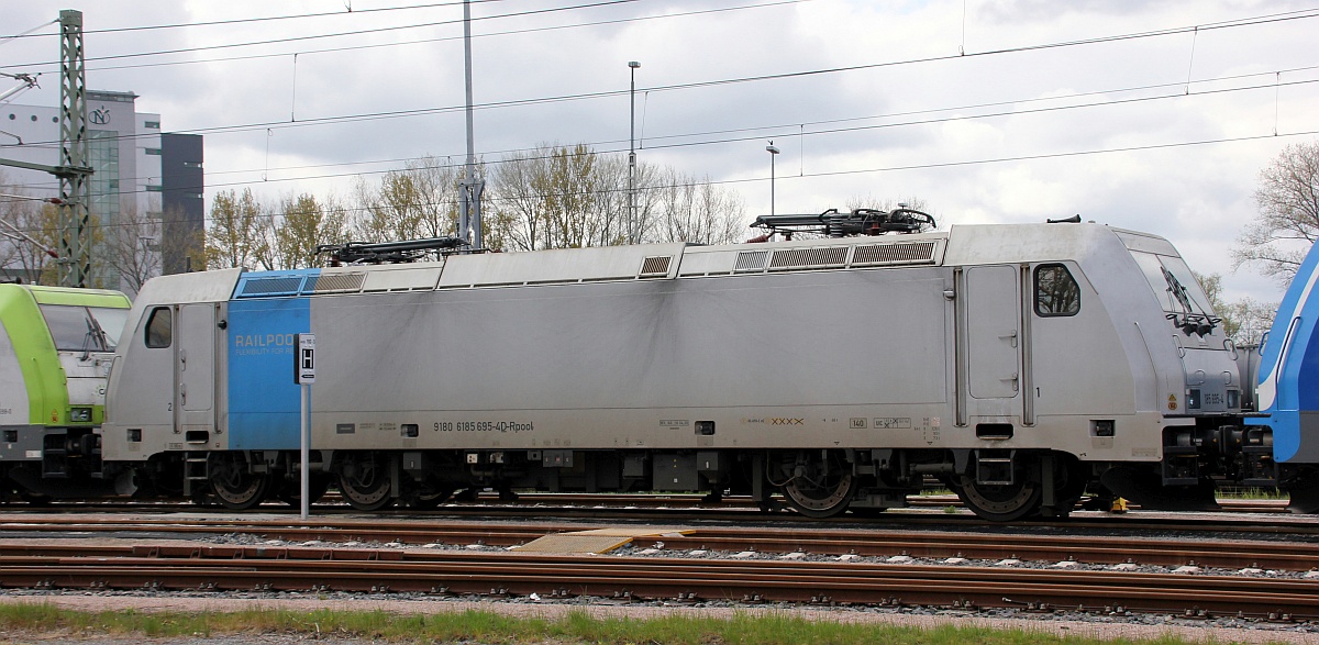 Railpool 185 695-4(REV/RLS/16.04.120) Nasses Dreieck 02.05.2021