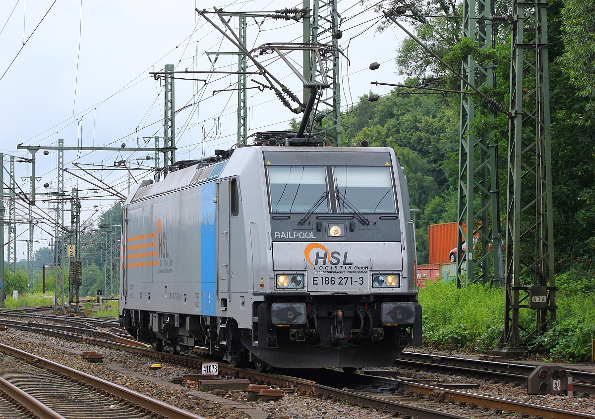 Railpool/HSL 186 271-3 Harburg 02.07.2016