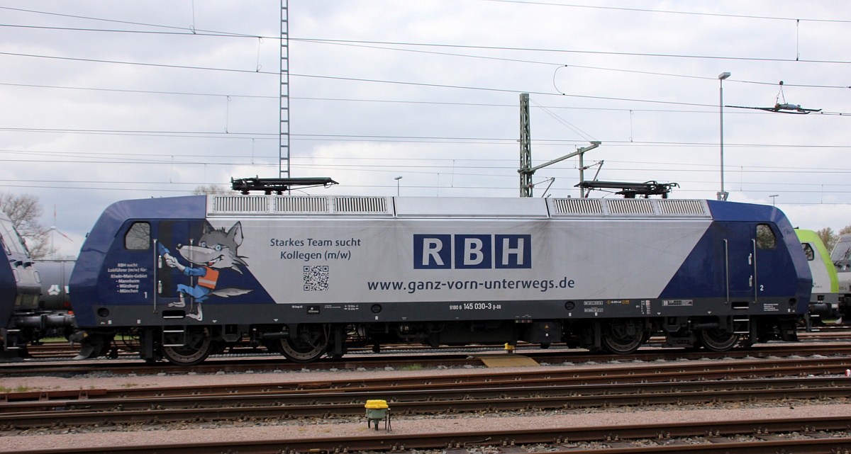 RBH 145 019-6(LD X/02.07.14, Verl/HSR 9/22.06.21) Nasses Dreieck 02.05.2021